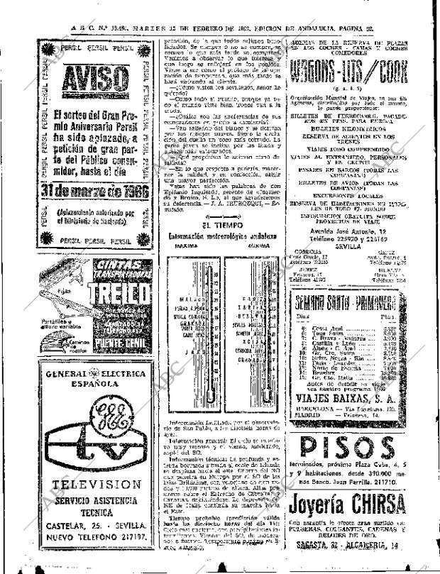 ABC SEVILLA 15-02-1966 página 52