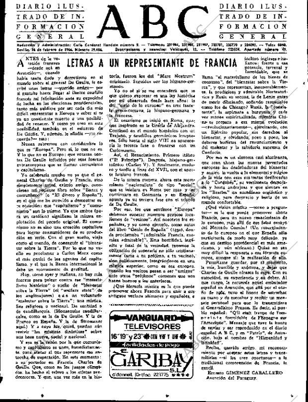 ABC SEVILLA 16-02-1966 página 3
