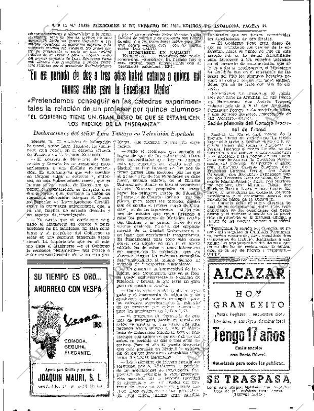 ABC SEVILLA 16-02-1966 página 34