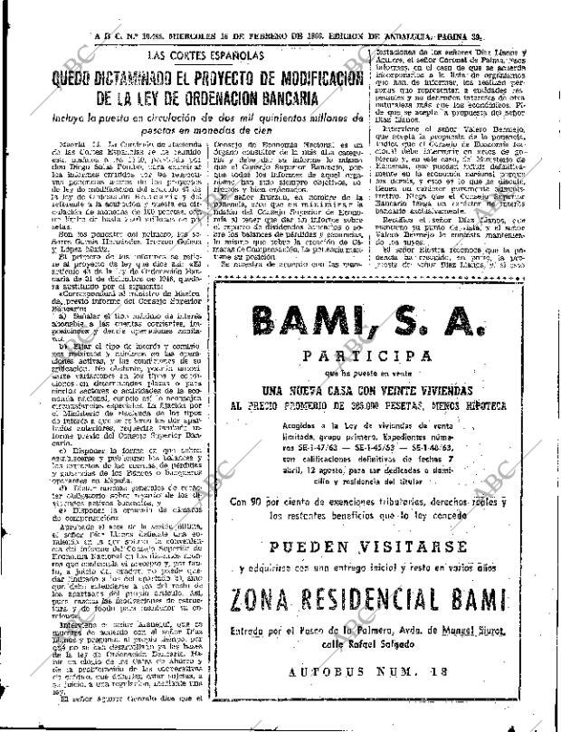 ABC SEVILLA 16-02-1966 página 39