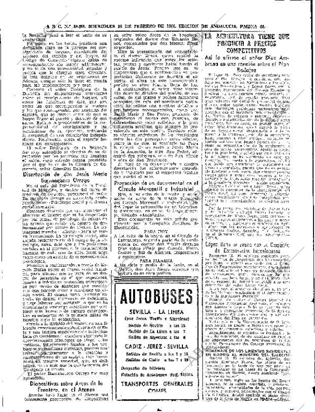ABC SEVILLA 16-02-1966 página 44