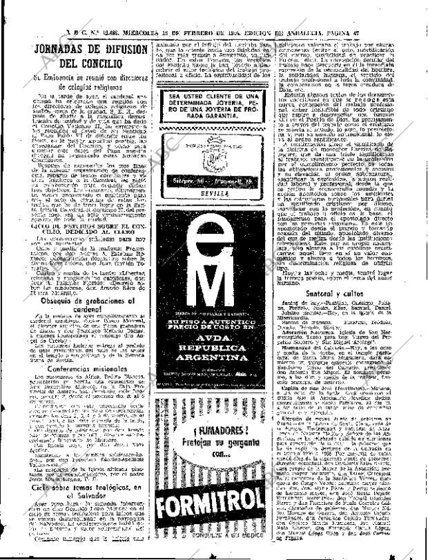 ABC SEVILLA 16-02-1966 página 47