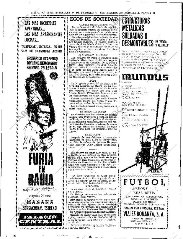 ABC SEVILLA 16-02-1966 página 48