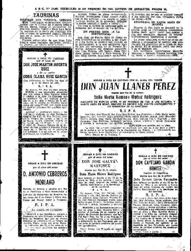 ABC SEVILLA 16-02-1966 página 61