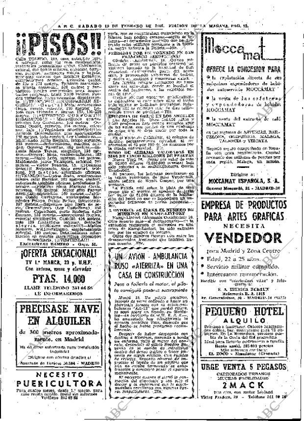 ABC MADRID 19-02-1966 página 52