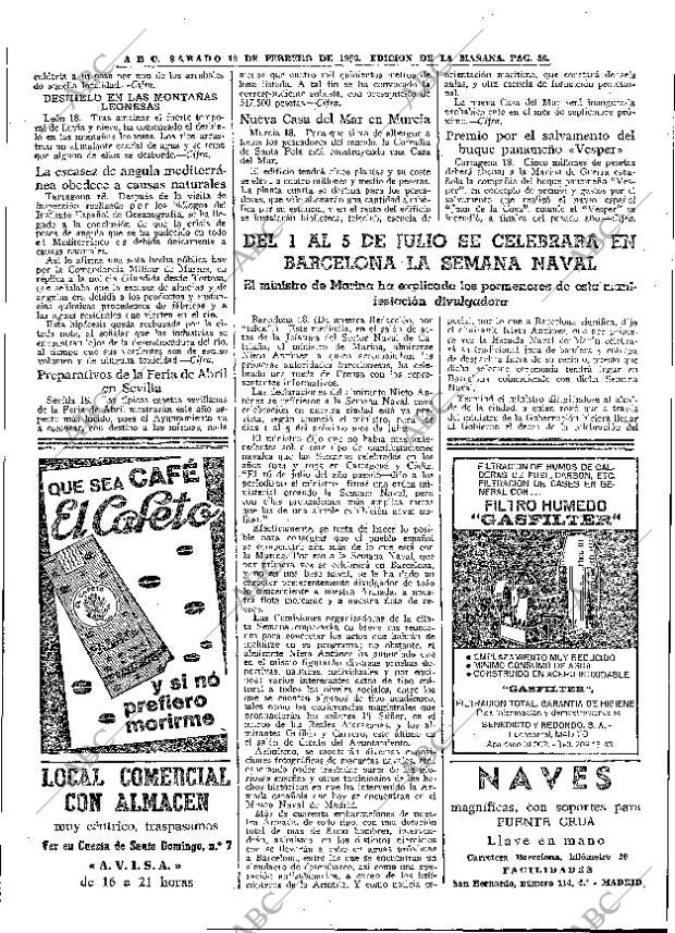 ABC MADRID 19-02-1966 página 56