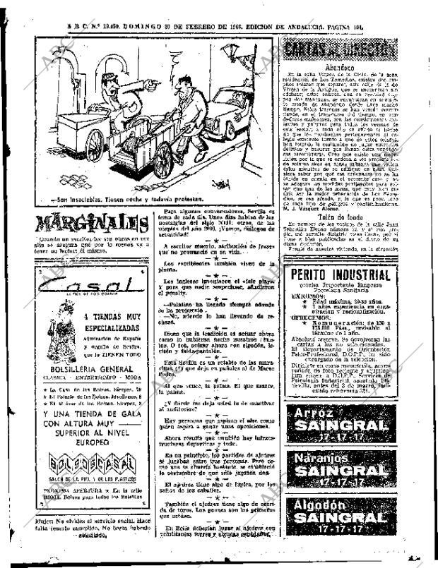 ABC SEVILLA 20-02-1966 página 101