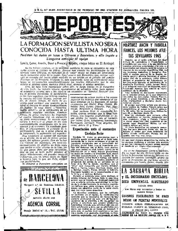 ABC SEVILLA 20-02-1966 página 105
