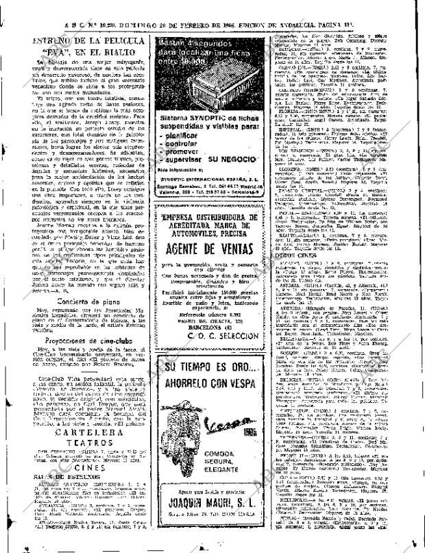 ABC SEVILLA 20-02-1966 página 111