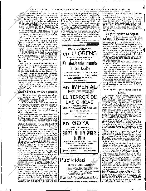 ABC SEVILLA 20-02-1966 página 64