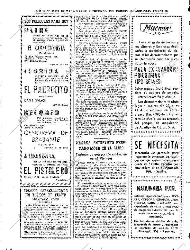 ABC SEVILLA 20-02-1966 página 68