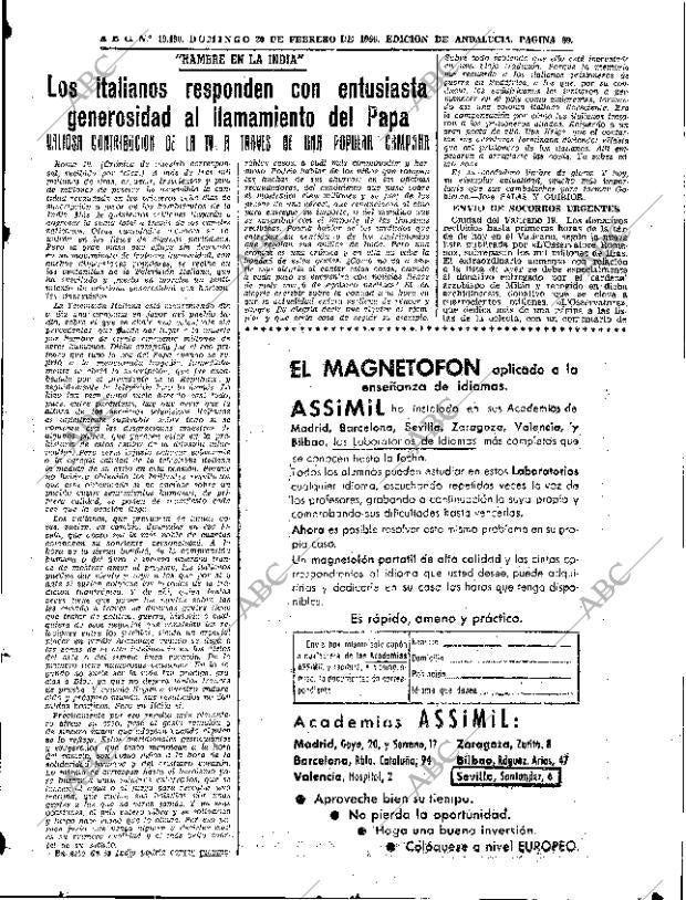 ABC SEVILLA 20-02-1966 página 69