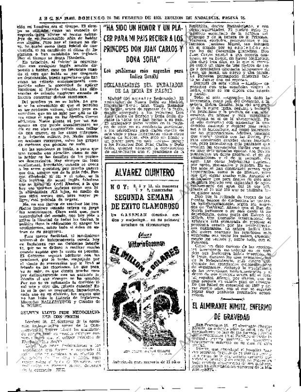 ABC SEVILLA 20-02-1966 página 74