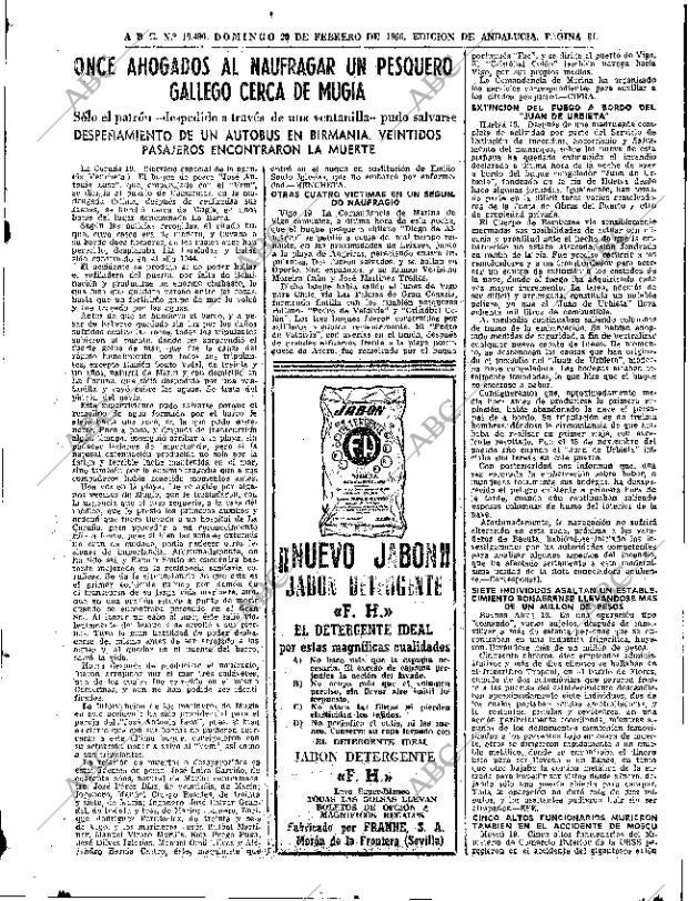 ABC SEVILLA 20-02-1966 página 81