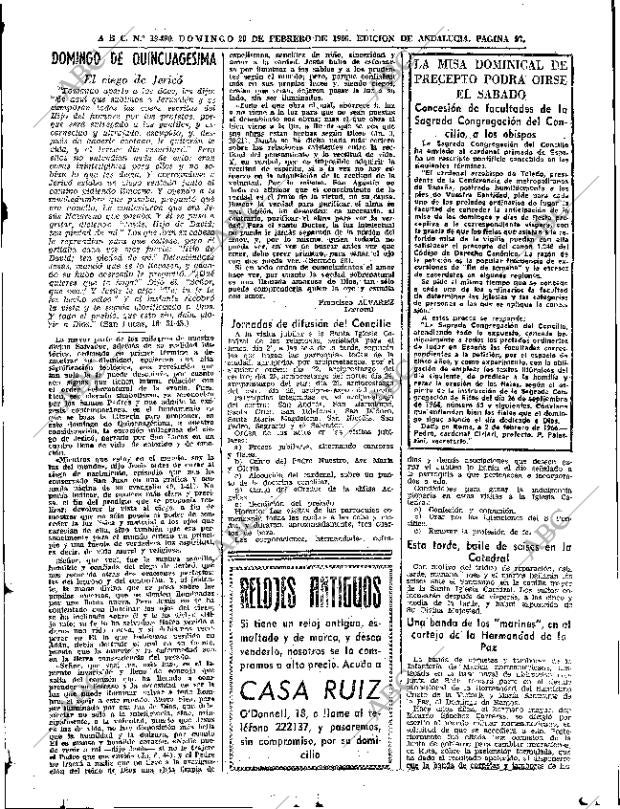ABC SEVILLA 20-02-1966 página 97