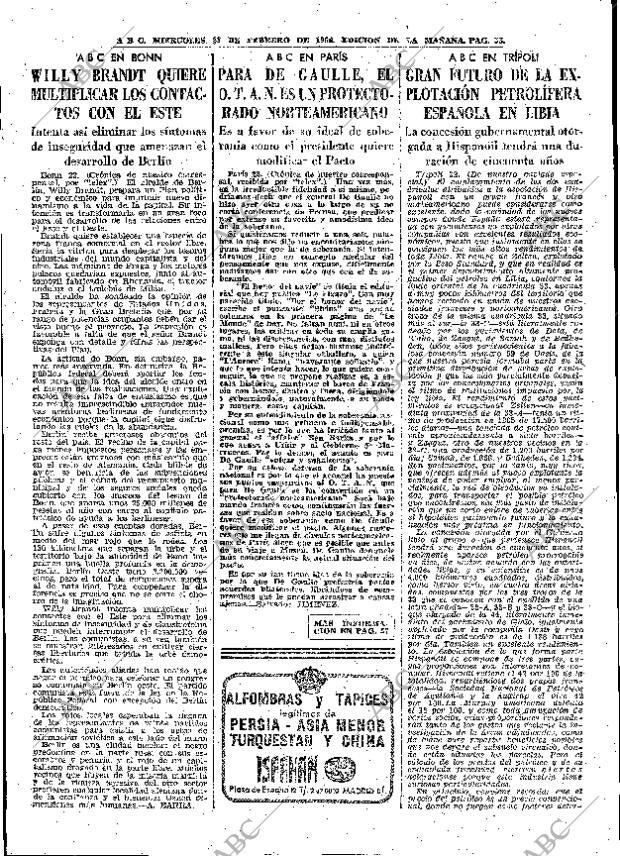 ABC MADRID 23-02-1966 página 33