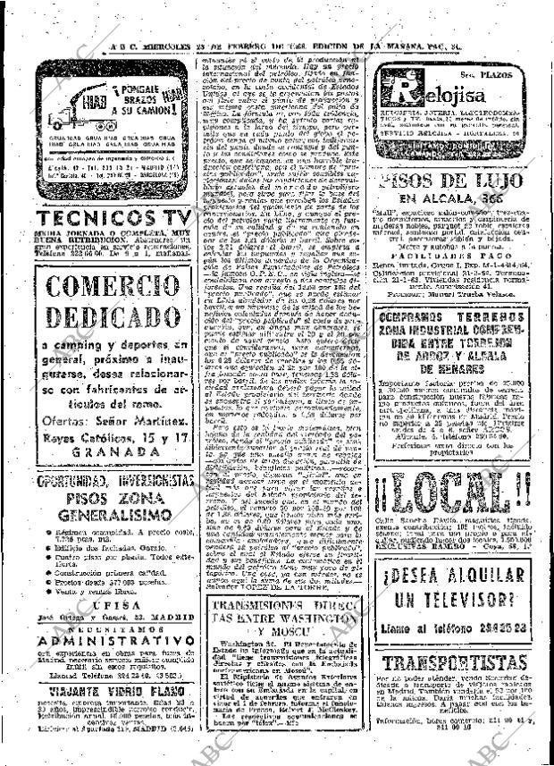 ABC MADRID 23-02-1966 página 34
