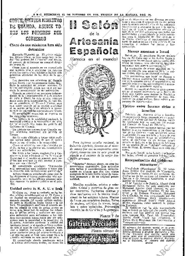 ABC MADRID 23-02-1966 página 38
