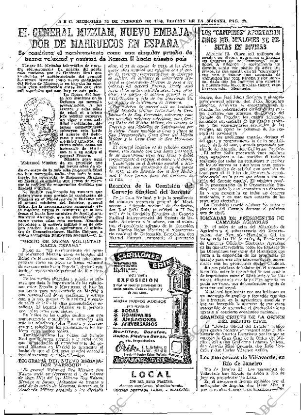 ABC MADRID 23-02-1966 página 47