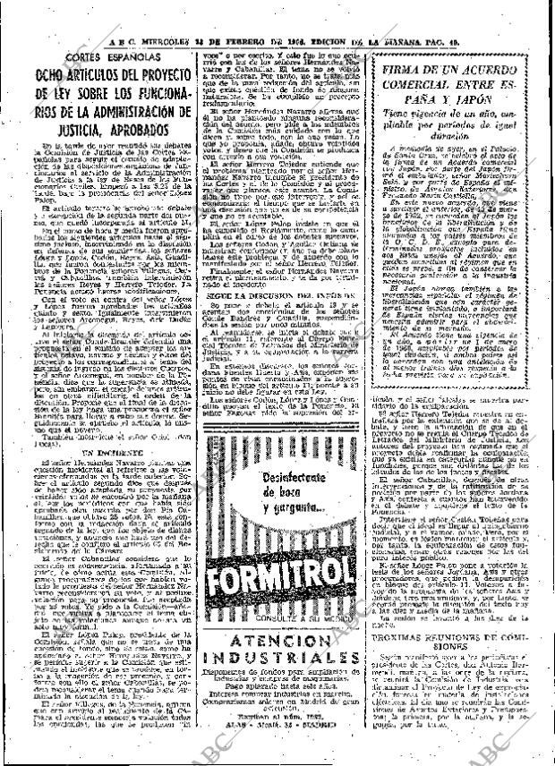 ABC MADRID 23-02-1966 página 49
