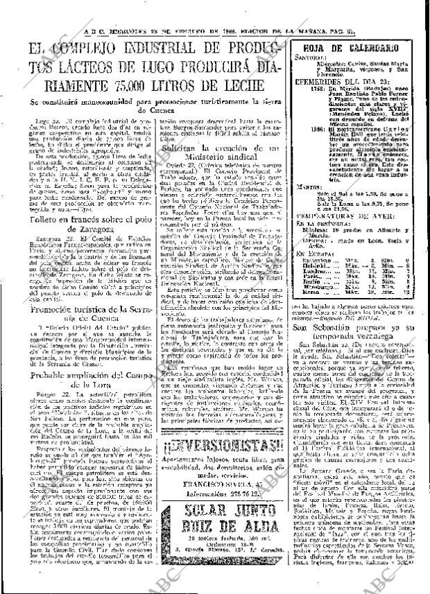 ABC MADRID 23-02-1966 página 51