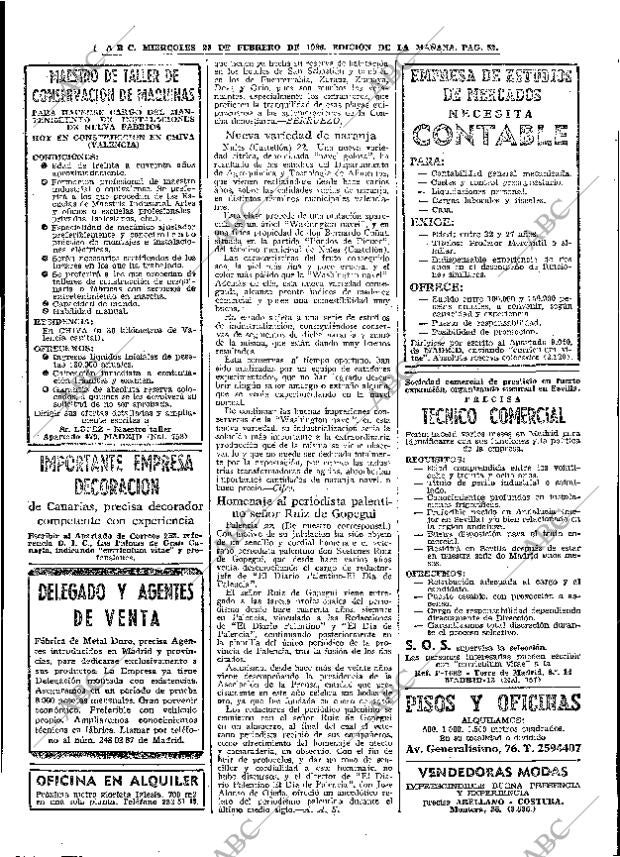 ABC MADRID 23-02-1966 página 52