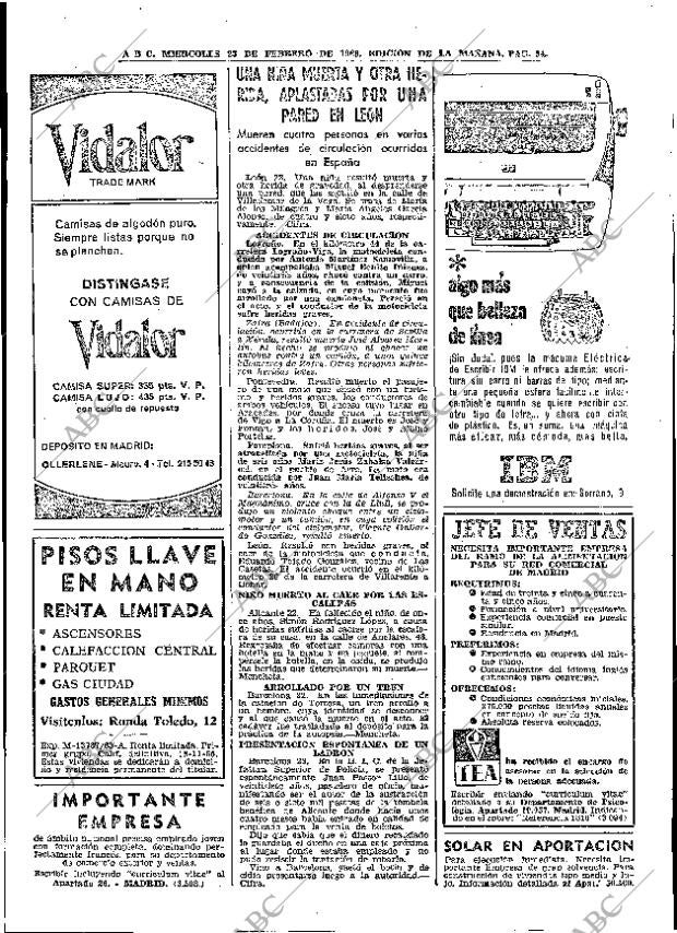 ABC MADRID 23-02-1966 página 54