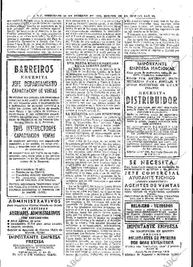 ABC MADRID 23-02-1966 página 58