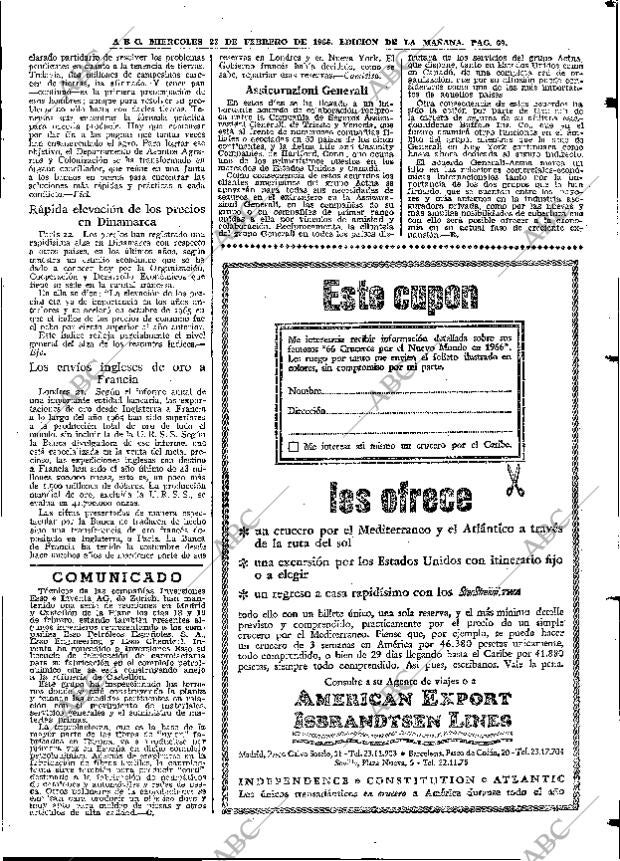 ABC MADRID 23-02-1966 página 69