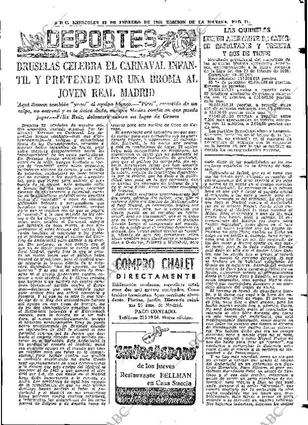 ABC MADRID 23-02-1966 página 71
