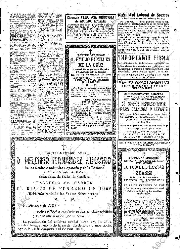 ABC MADRID 23-02-1966 página 91