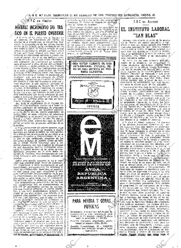 ABC SEVILLA 23-02-1966 página 43