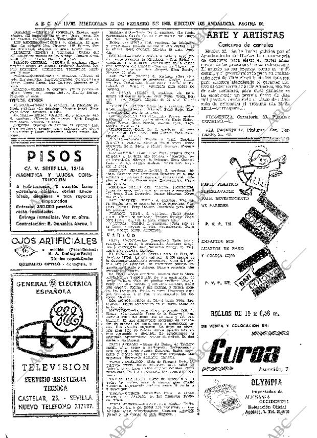 ABC SEVILLA 23-02-1966 página 50