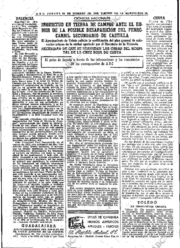 ABC MADRID 24-02-1966 página 65