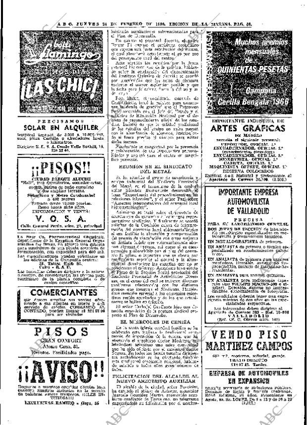 ABC MADRID 24-02-1966 página 68