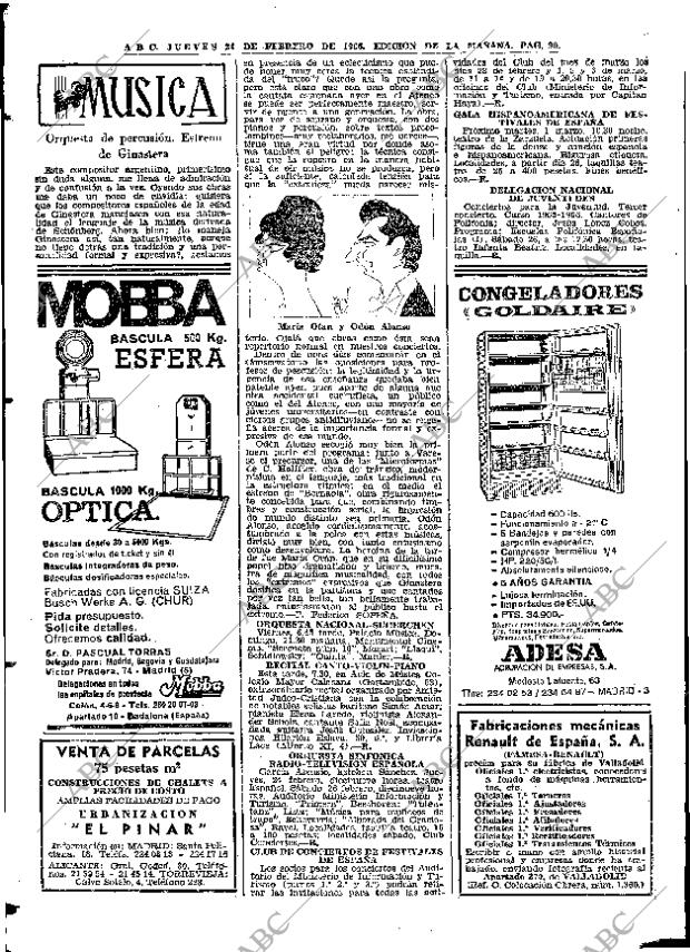 ABC MADRID 24-02-1966 página 90