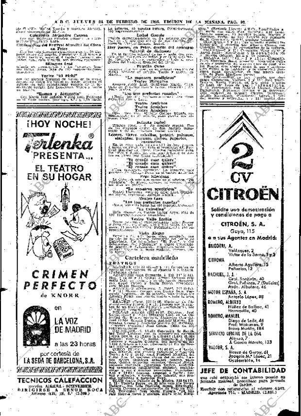 ABC MADRID 24-02-1966 página 92