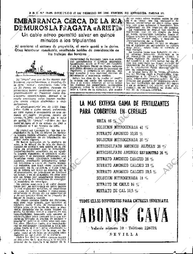 ABC SEVILLA 27-02-1966 página 57