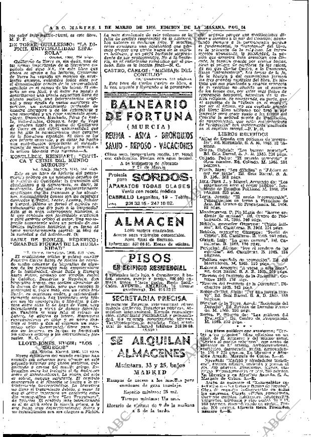 ABC MADRID 01-03-1966 página 64