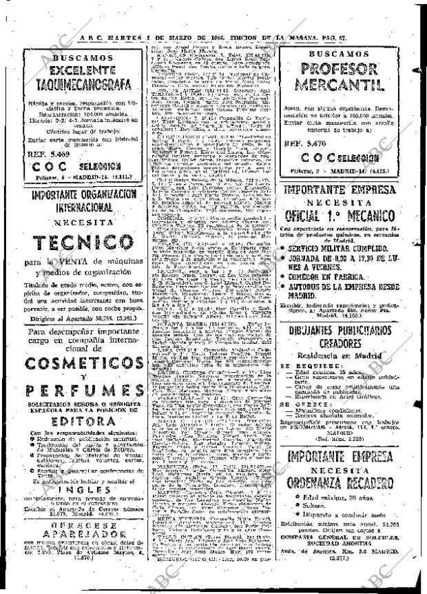 ABC MADRID 01-03-1966 página 87