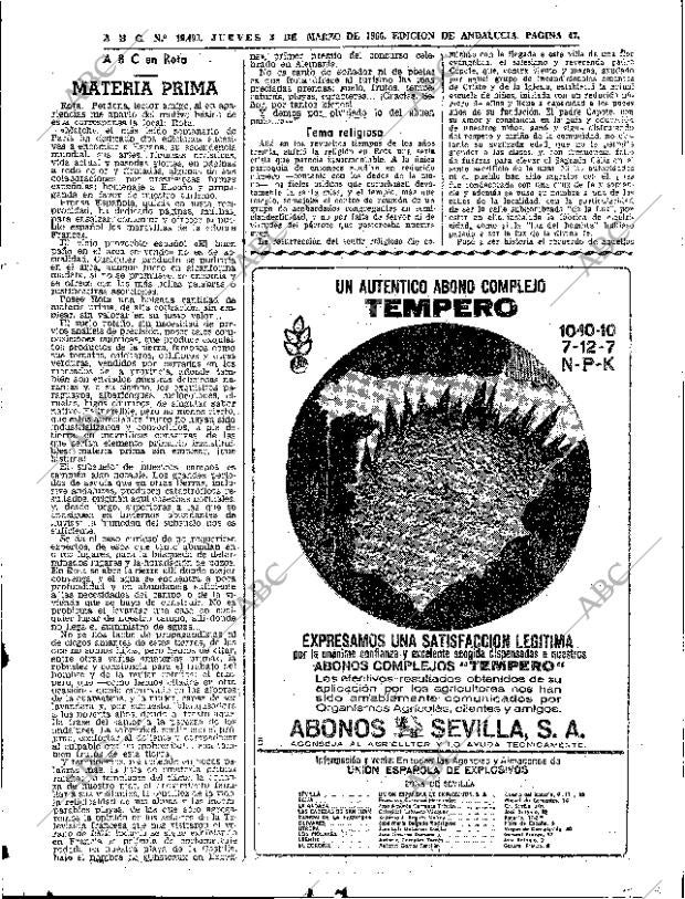 ABC SEVILLA 03-03-1966 página 47