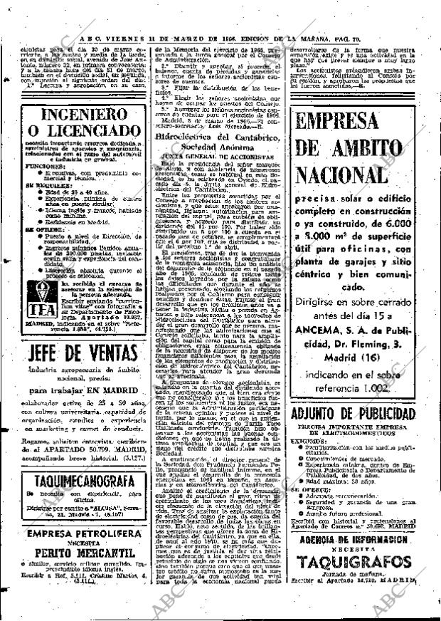 ABC MADRID 11-03-1966 página 70