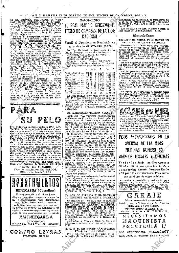 ABC MADRID 15-03-1966 página 114
