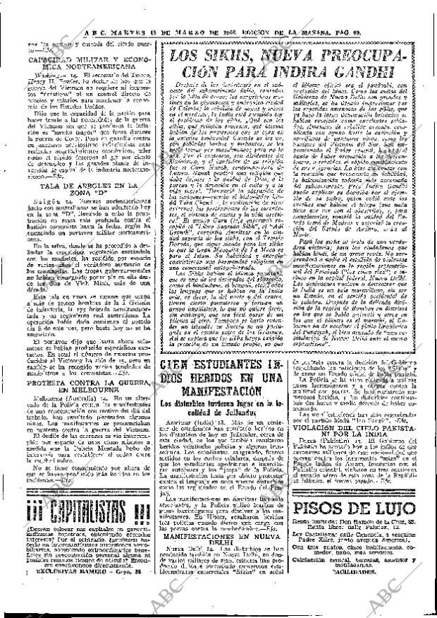 ABC MADRID 15-03-1966 página 69
