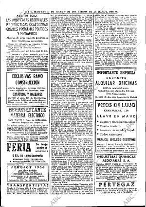 ABC MADRID 15-03-1966 página 70