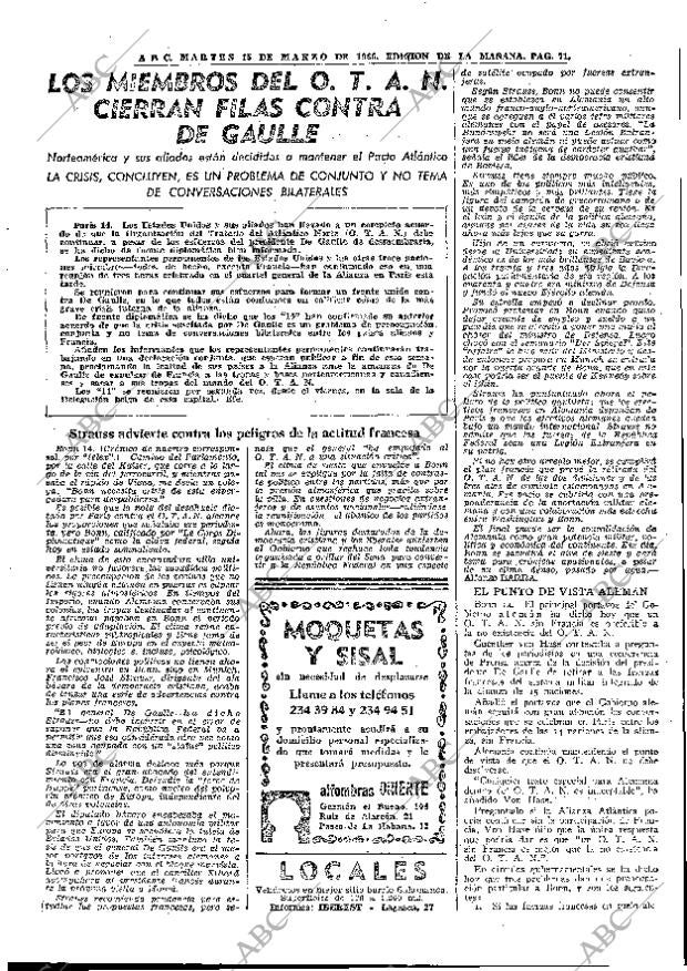 ABC MADRID 15-03-1966 página 71