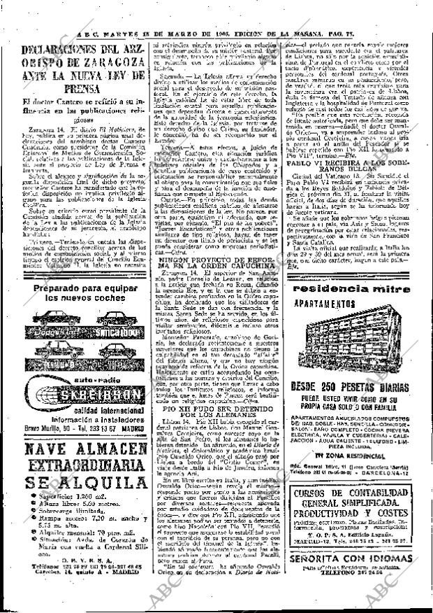 ABC MADRID 15-03-1966 página 78
