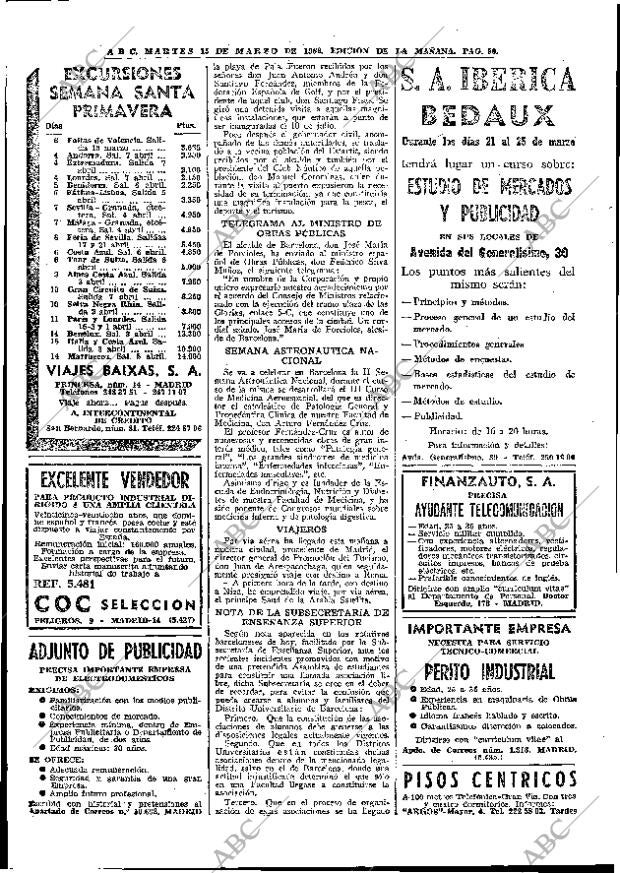ABC MADRID 15-03-1966 página 90