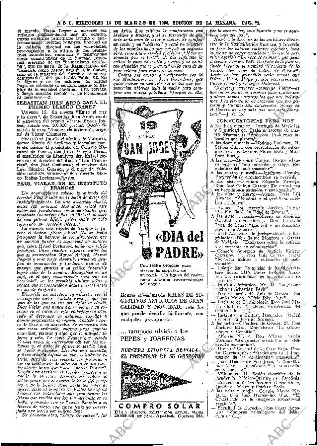 ABC MADRID 16-03-1966 página 71