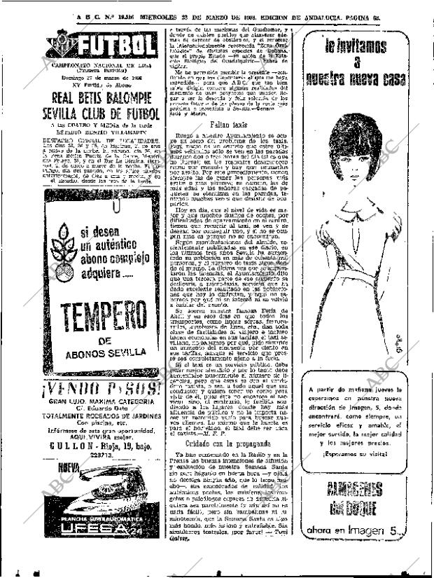 ABC SEVILLA 23-03-1966 página 62